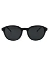 Emporio Armani Nero Lucido Acetate Sunglasses In Black