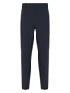 Emporio Armani Navy Blue Tailored Trousers In Blue