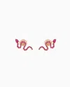 Emporio Armani 14k Rose Gold-plated Sterling Silver Stud Earrings In Multicoloured