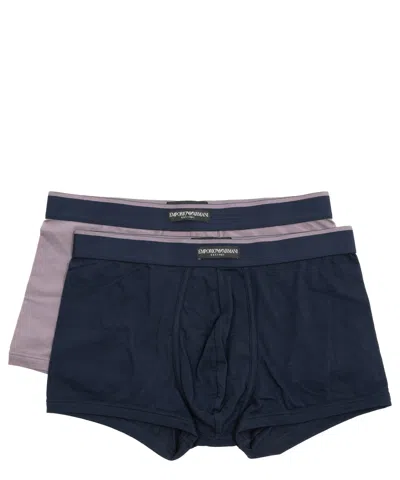 Emporio Armani 2 Pack Boxer In Blue