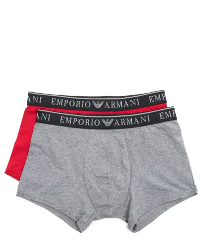 Emporio Armani 2 Pack Boxer In Grey