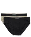 Emporio Armani 2 Pack Briefs In Black