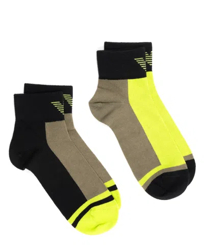 Emporio Armani 2 Pack Socks In Green