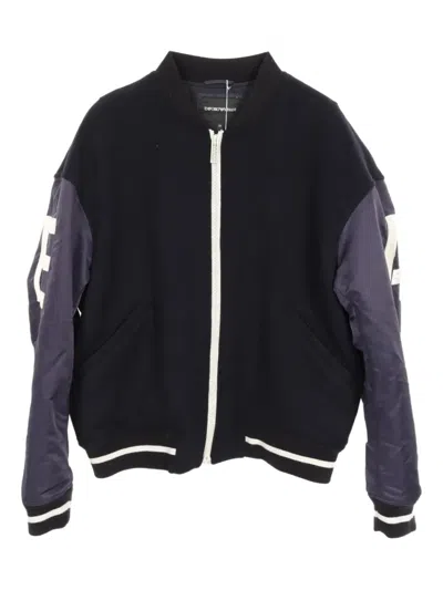 Pre-owned Emporio Armani 2010s Wool Jacket In Blue