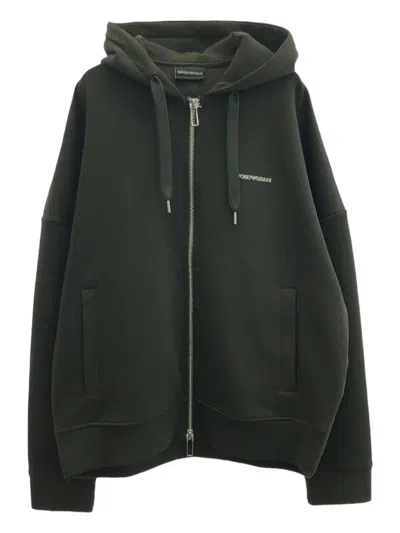 Pre-owned Emporio Armani 2010s Zip-up Hooded Jacket In Green