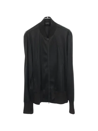 Pre-owned Emporio Armani 2020s Zip-up Bomber Jacket In Black