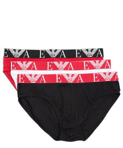 Emporio Armani 3 Pack Briefs In Black