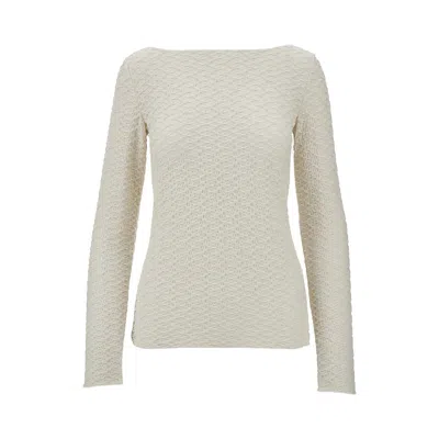 Emporio Armani 3d Motif Jersey T-shirt In White