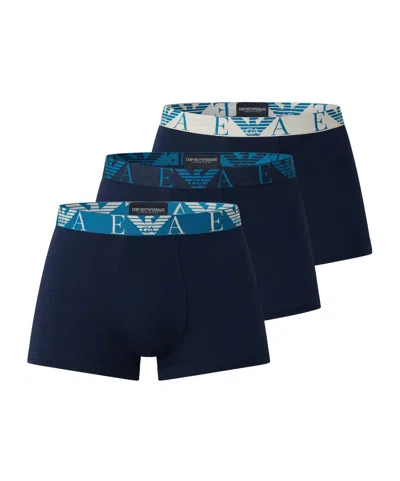 Emporio Armani 3-pack Boxer Briefs In Animal Print