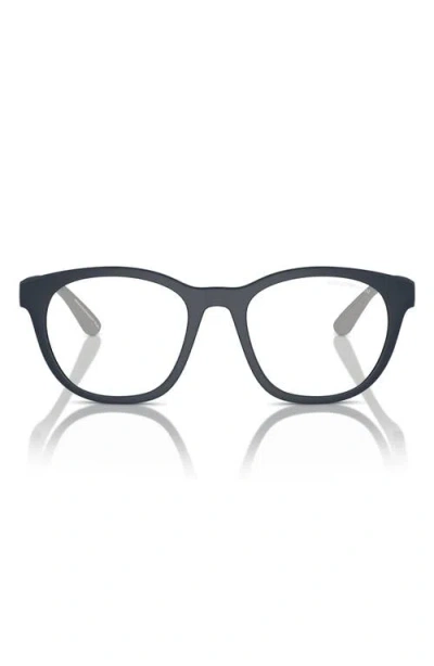 Emporio Armani Kids'  47mm Phantos Optical Glasses In Blue