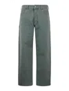 Emporio Armani Man Jeans Military Green Size 34 Cotton In Black