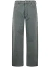 Emporio Armani Man Jeans Military Green Size 34 Cotton In Black
