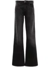 Emporio Armani J9d Flared Jeans In Denim Black