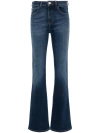 Emporio Armani J47 Flared Jeans In Medium Denim Blue