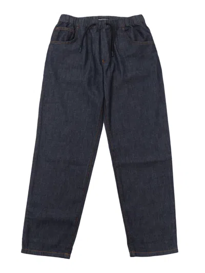 Emporio Armani Kids' 5 Pockets Pant In Black
