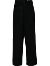 Emporio Armani Flannel Trousers In Blue