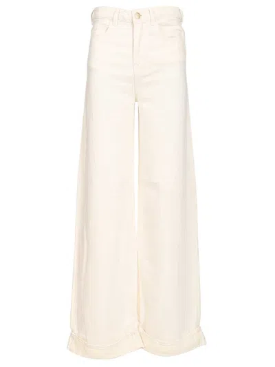 Emporio Armani 5 Pockets Pant Jeans White In Pink