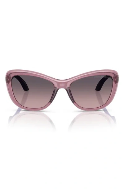 Emporio Armani Kids'  50mm Butterfly Sunglasses In Pink