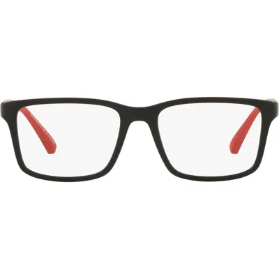 Emporio Armani Kids'  50mm Pillow Optical Glasses In Black