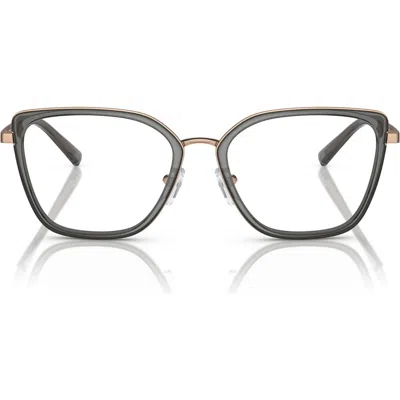 Emporio Armani 52mm Cat Eye Optical Glasses In Green