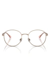 Emporio Armani 52mm Pillow Optical Glasses In Gold