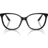 Emporio Armani 53mm Cat Eye Optical Glasses In Black