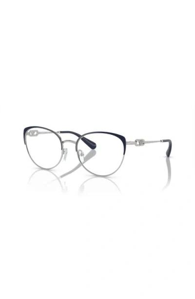 Emporio Armani 53mm Cat Eye Optical Glasses In Multi