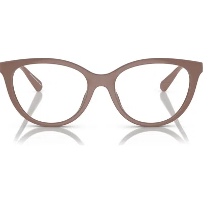 Emporio Armani 53mm Cat Eye Optical Glasses In White