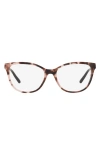 Emporio Armani 53mm Pillow Optical Glasses In Multi