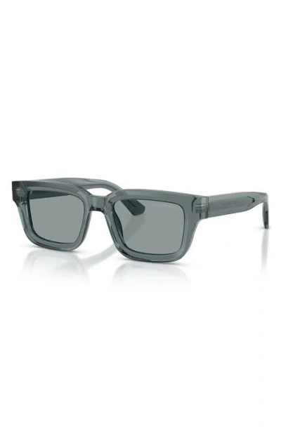 Emporio Armani 53mm Square Sunglasses In Gray