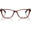Emporio Armani 54mm Cat Eye Reading Glasses In Brown