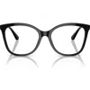 Emporio Armani 54mm Square Optical Glasses In Black