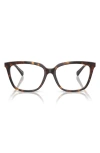 Emporio Armani 55mm Cat Eye Optical Glasses In Brown
