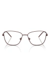 Emporio Armani 55mm Irregular Optical Glasses In Black