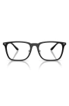 Emporio Armani 55mm Pillow Optical Glasses In Brown