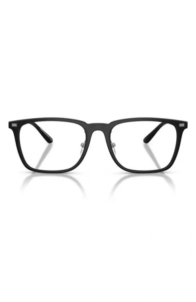 Emporio Armani 55mm Pillow Optical Glasses In Brown