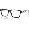 Emporio Armani 55mm Rectangle Optical Glasses In Black