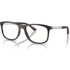 Emporio Armani 55mm Rectangle Optical Glasses In Brown