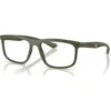 Emporio Armani 55mm Square Optical Glasses In Green