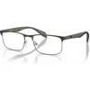 Emporio Armani 56mm Rectangle Optical Glasses In Green