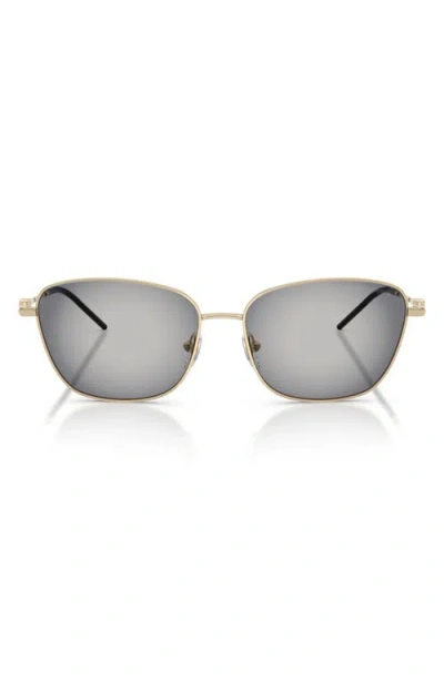 Emporio Armani 57mm Irregular Sunglasses In Gold