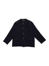 Emporio Armani 3d-knit Cardigan In Blue