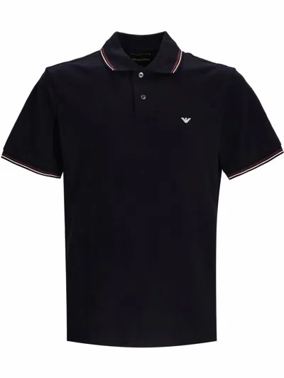 Emporio Armani 8 N1 Fb3 Man T Shirt And Polo In Black