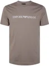Emporio Armani Men's Cotton T-shirt In Beige