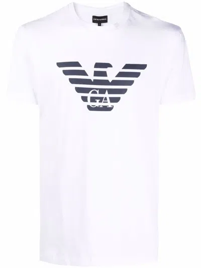 EMPORIO ARMANI T-SHIRT,8N1TN5.1JPZZ 096 0147 EAGLE WHITE