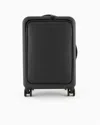 Emporio Armani Acrylonitrile Butadiene Styrene Trolley In Black