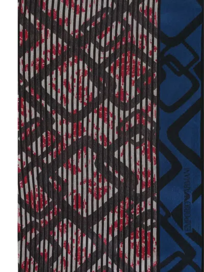 EMPORIO ARMANI ABSTRACT-PATTERN SCARF
