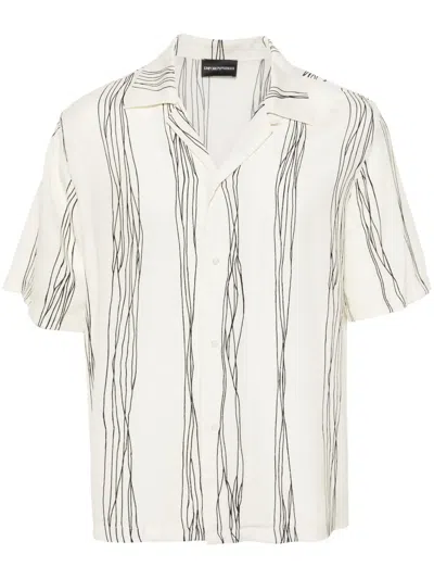 Emporio Armani A Short Sleeved Shirt In White
