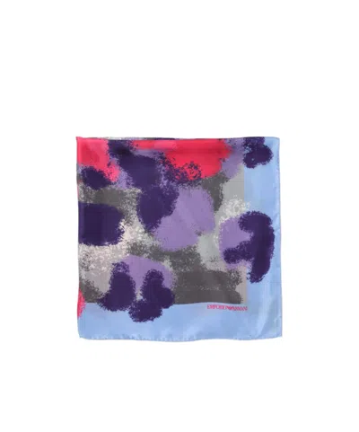 Emporio Armani Abstract-print Foulard In Multi