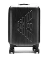 Emporio Armani Embossed Logo Trolley In Grey